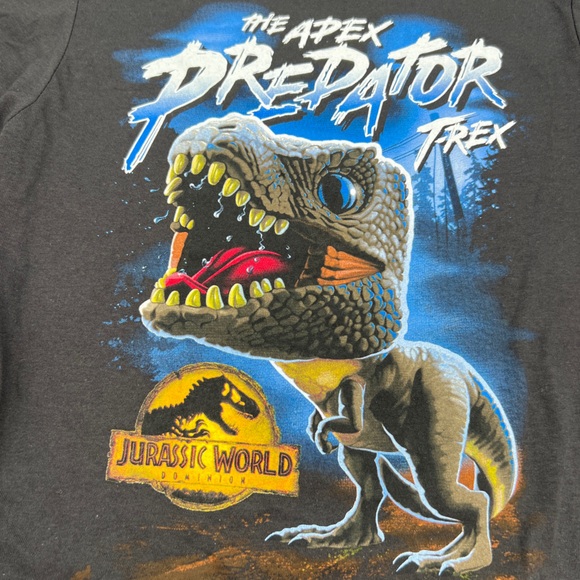 Funko Pop 2 Piece Set Jurassic World Rex Black Tee & Pocket Pop T Rex Youth S L - Picture 5 of 10